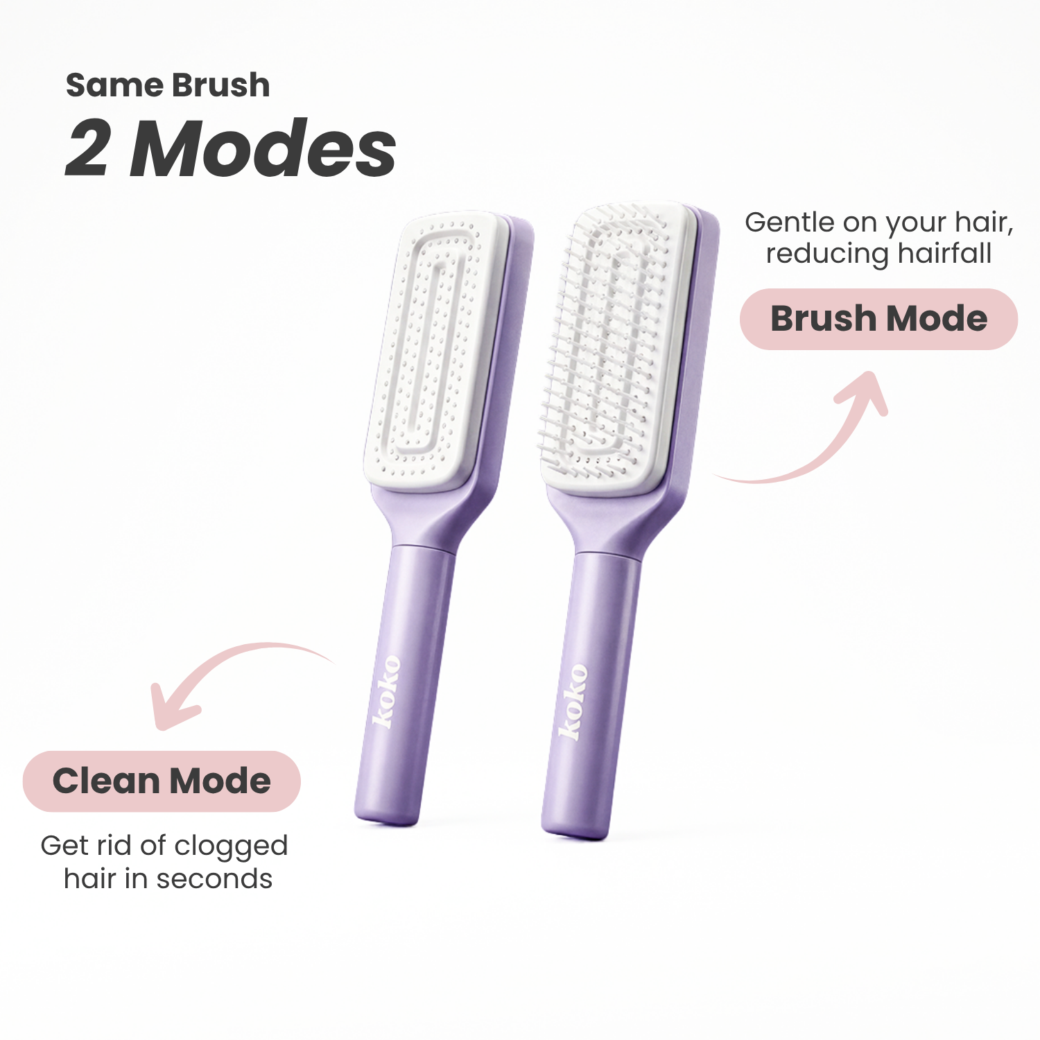 BuyMate Self Cleaning Hair Brush